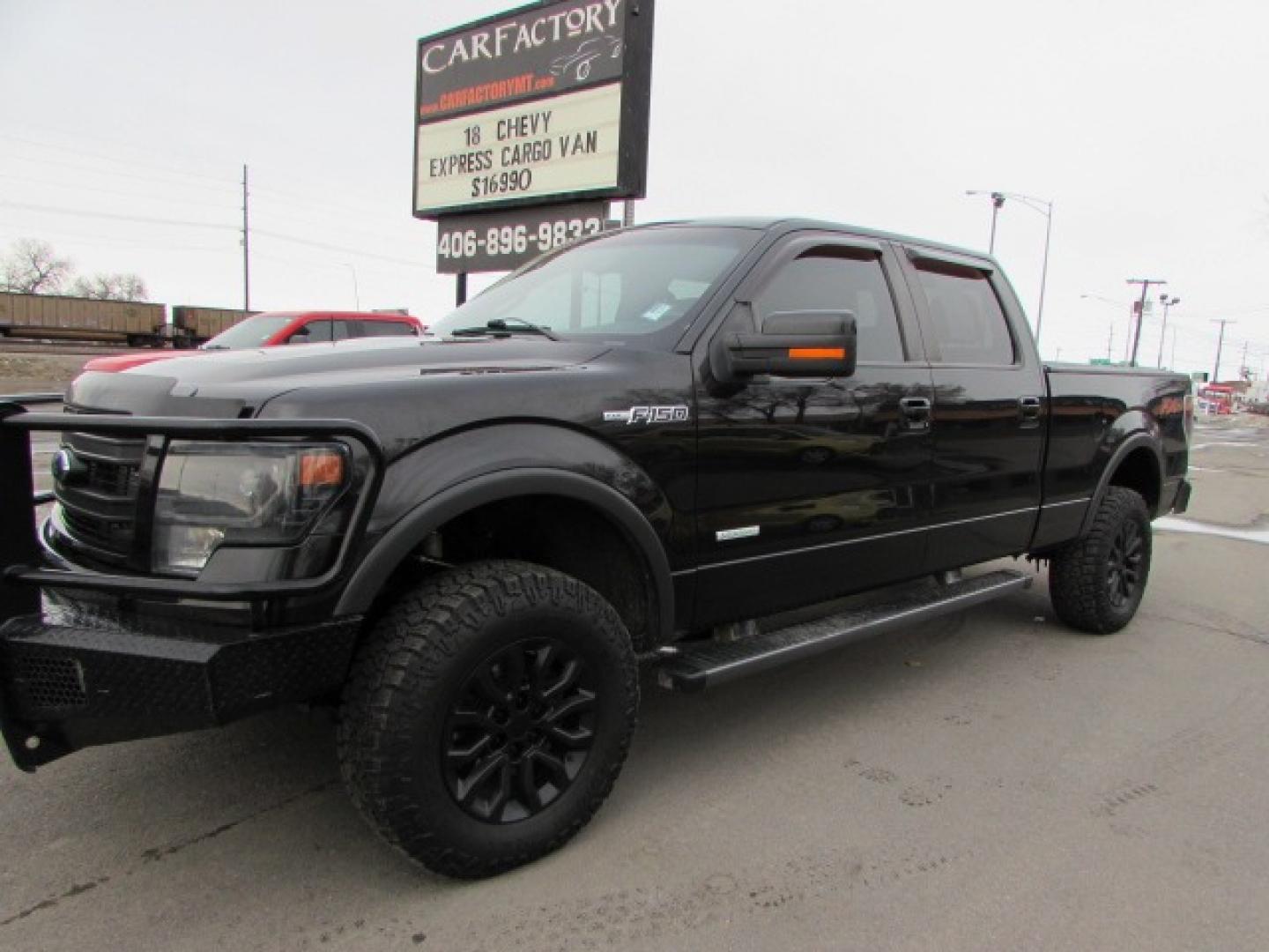 2014 Black /Black Leather Ford F-150 FX4 (1FTFW1ET3EK) with an 3.5L Ecocoost Twin Turbo V6 engine, 6 speed automatic transmission, located at 4562 State Avenue, Billings, MT, 59101, (406) 896-9833, 45.769516, -108.526772 - 2014 Ford F-150 FX4 SuperCrew 4WD - Low miles - Lots of custom items! 3.5L Ecoboost twin turbo engine - 6 speed automatic transmission - 4WD - 95,762 miles - Inspected and serviced - copy of inspection and work performed as well as a full history report provided - Financing available! FX4 Luxu - Photo#0